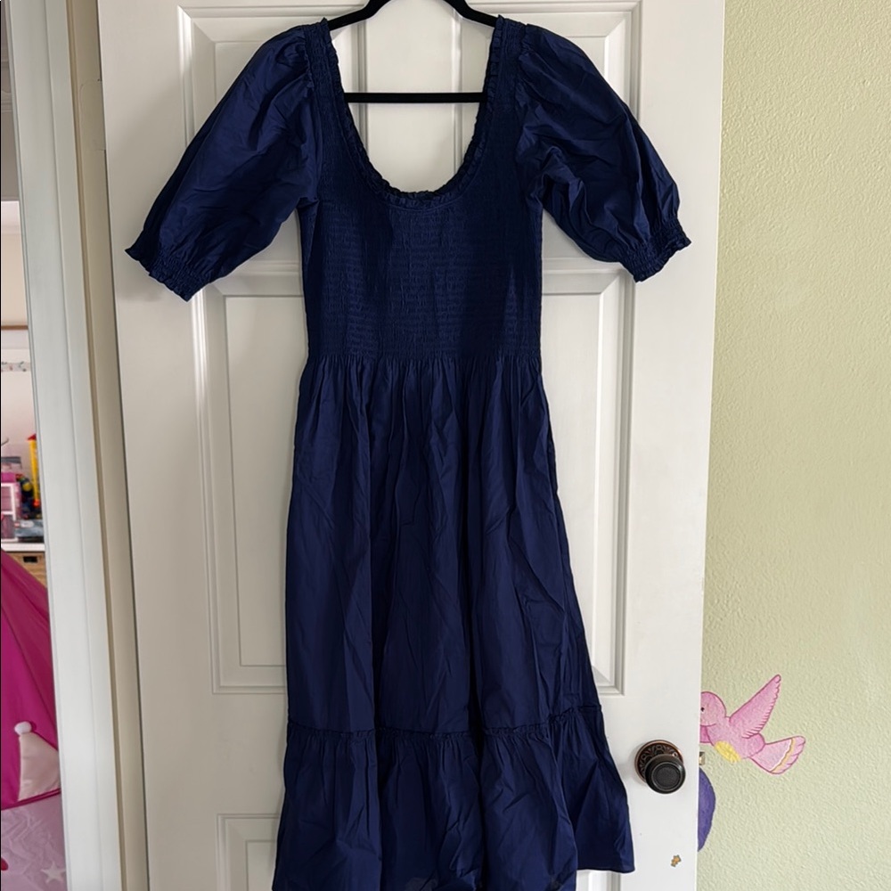 Hill House Navy Smocked Dress